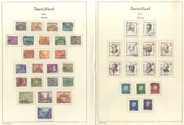 1949-86 UM Or U (earlier Issues) Collection On Printed Leaves Incl. 1949-54 Buildings Set To 5m U (Cat. £115), 1958-63 B - Sonstige & Ohne Zuordnung