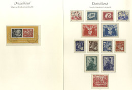 1949-66 Virtually Complete Collection Of M Or VFU, Housed In A Hingeless Borek Album, Incl. The 1950 DEBRIA M/Sheet VFU  - Sonstige & Ohne Zuordnung