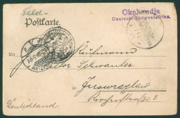 GERMAN SOUTH WEST AFRICA 1904 PPC (Station At Johann Albrechtshohe) Addressed To Germany Endorsed 'Feld Postkarte' With  - Other & Unclassified