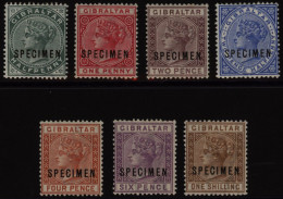 1886-87 CCA Set Optd SPECIMEN, M (slight Gum Toning), SG.8s/11s. (7) Cat. £500 - Sonstige & Ohne Zuordnung