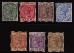 1886-87 CCA Set, M (2½d Regummed), SG.8/14. (7) Cat. £600. - Other & Unclassified