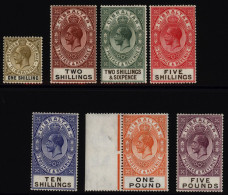 1925-32 Colours Changed Set M, SG.102/108. (7) Cat. £1850. - Otros & Sin Clasificación