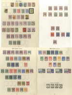 1875-1954 Mainly M (a Few U) Collection On Imperial Leaves Incl. 1875-76 6d U (Cat. £100), 1876-84 ½d Unused (Cat. £110) - Otros & Sin Clasificación