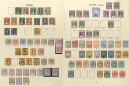 1861-1959 M & U Collection On Imperial Leaves Incl. 1861-62 1d, 6d U (Cat. £145), Later Chalons 1d (2), 6d (3), Surcharg - Other & Unclassified