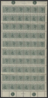1883 CCA ½d Dull Green A Complete UM Sheet Of Sixty Which Involves 30 Tete-beche Pairs, SG.30a, Cat. £165++ - Otros & Sin Clasificación
