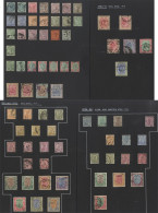 1854-1990's Good To FU Collection Housed On Black Leaves In Spring Back Binders (7) Incl. 1854 ½a, 1a (2) & 2a, All Faul - Otros & Sin Clasificación