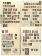 Mainly QV Collection/accumulation Incl. 1854 ½a (8 U, 1 M), 1a (11 + Pair) + Pair & Single On Cover, 4a (2 Cut Square, 8 - Autres & Non Classés