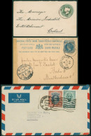 1896-1949 Selection Of Five Covers Comprising 1896 ½a Stationery Envelope To Calicut, Cancelled By 'MUPUN' C.d.s, 1898 1 - Autres & Non Classés