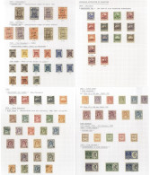 1923-88 M & U Collection In A Ring Binder Incl. 1923 Ovpt’d Due Set M, D112-115 (Cat. £96), 1923 (Oct) Ovpt’d Due Set M, - Autres & Non Classés