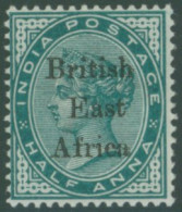 B.E.A 1895-96 ½a Blue Green With Overprint Double (one Albino) UM, SG.49d, Cat. £225 (1) - Autres & Non Classés