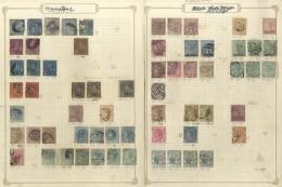 1848-1935 M & U Collection/accumulation Incl. Several Damaged Earlies With 1859 Lapriot 2d, No Margins, Sound (Cat. £400 - Sonstige & Ohne Zuordnung