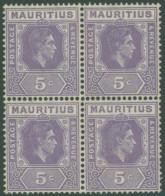 1938-49 5c Slate Lilac P.15 X14 In UM Block Of Four, SG.255c, Cat. £240+ (4) - Autres & Non Classés