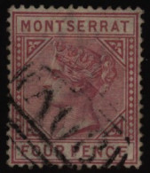 1884-85 CCA 4d Mauve Showing The 'top Left Triangle Detached' Variety, FU With Barred Oval Numerals 'A08' Tiny Corner Cr - Autres & Non Classés