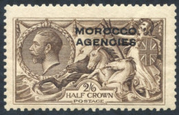 1914 British Currency Waterlow 2/6d Sepia Brown, Clear Example Of The Major Re-entry, M (horizontal Crease), SG.50a. (1) - Altri & Non Classificati