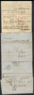 1835-41 Pre-stamp EL's (3) All Addressed To France, Forwarded At Rotterdam, All Bear, Amongst Others ZEE BRIEF Maritime  - Other & Unclassified