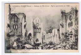EURE - LYONS-la-FORÊT - Abbaye De Mortemer - Eglise Paroissiale En 1824 - A. L'Hoste - Edition Varlet - Lyons-la-Forêt