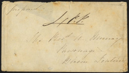 C1849 Envelope Addressed To 'The Revd A Murray, Parsonage, Bloemfontein,' Believed To Have Been Sent From His Sister At  - Sonstige & Ohne Zuordnung