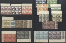 1927-45 MSCA Defin Series 2m To 200m In UM Blocks Of Six (mainly Marginals), SG.90/103, Also 1932-44 MSCA Complete Set ( - Autres & Non Classés