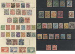 1897-1924 M & U Collection On Imperial Leaves Incl. 1892-93 Set To 10s M (6d - 2) 5s U (Cat. £434), £1 To £10 Fiscal Usa - Other & Unclassified