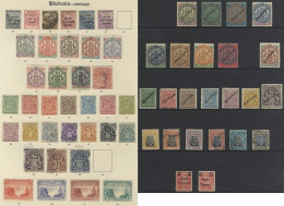 1897-1924 M & U Collection On Imperial Leaves Incl. 1892-93 Set To 10s M (6d - 2) 5s U (Cat. £434), £1 To £10 Fiscal Usa - Otros & Sin Clasificación