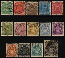 1898-1908 Defin Set, Good To VFU, SG.75/90. (14) Cat. £200 - Other & Unclassified