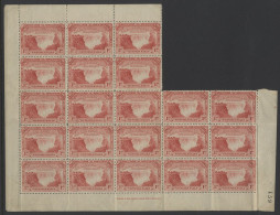 1905 Victoria Falls 1d Red Irregular Block Of 21, Four Missing From A Full Sheet Of 25, UM With Margins (3 Stamps Crease - Sonstige & Ohne Zuordnung