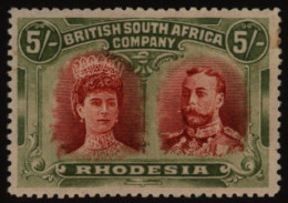 1910-13 P.14 5s Crimson & Yellow Green, Fine M, SG.160a. (1) Cat. £300 - Otros & Sin Clasificación