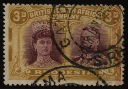 1910-13 P.14 X 15 3d Purple & Ochre, FU With Gatooma Double Ring C.d.s, Centred High To Right, SG.180, Cat. £300 - Other & Unclassified