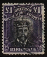 1917-20 Admiral £1 Deep Grey-black & Deep Violet, Used With Double Ring Pmk (not Guaranteed), SG.255t. - Sonstige & Ohne Zuordnung