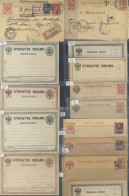 Postal Stationery Cards Incl. Early Precursor Types (8, Unused), Interesting Selection Of Imperial Arms Types, M & U, So - Autres & Non Classés