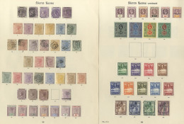 1859-1961 M & U Collection On Imperial Leaves Incl. 1859-74 6d (5), 1872-73 1d, 2d, 3d, 4d Unused (fair), 3d, 1s U (Cat. - Other & Unclassified