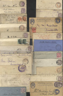 BOER WAR 1900-02 Postal History Group, Majority GB 1d Lilacs On Cover And Some GB Postal Stationery With Field Post Offi - Altri & Non Classificati