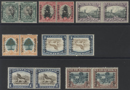 OFFICIALS 1930-47 M Range 'SUIDAFRIKA' (one Word) Issue Comprising ½d, 1d, 2d, 6d, 1s (2) - Wmk Inverted & Wmk Upright,  - Sonstige & Ohne Zuordnung