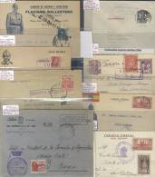 CIVIL WAR Period Covers (74) With Also A Few Postcards And A Postal Stationery Item Which Incl. Commercial Mail And Airm - Autres & Non Classés