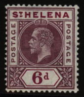 1913 MCCA 6d Dull & Deep Purple Showing The 'split A' Variety, M (minor Gum Crease), SG.86a, Cat. £650 - Other & Unclassified