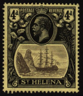 1922-37 MCCA 4d Grey & Black/yellow Showing The 'broken Mainmast' Variety, UM (one Small Gum Tones), SG.92a. (1) Cat. £2 - Other & Unclassified
