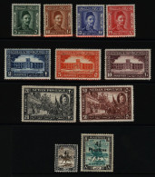 1935 Gordon Set, M (odd Value With Toned Gum), SG.59/67, 1940-41 Surcharge Set M, SG.79/80. (11) Cat. £230 - Other & Unclassified
