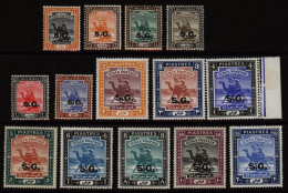 OFFICIALS 1936-46 'SG' Optd Set, Fine M, SG.O32/O42. (14) Cat. £250 - Autres & Non Classés