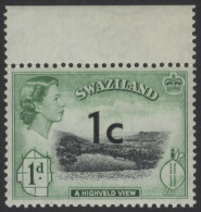 1961 1c On 1d TRIAL (Surcharge Central Instead Of Bottom Left), UM. (1) - Autres & Non Classés