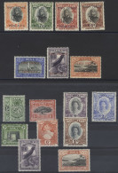 1923-24 Surcharge Set, M (5s Slightly Toned), SG.64/70, 1942-49 MSCA Set M, SG.74/82. (16) Cat. £260 - Other & Unclassified