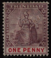 1896-1906 1d Dull Purple & Rose Showing The 'Oval O' Variety, M (creased), SG.116 (1) Cat. £350 - Autres & Non Classés