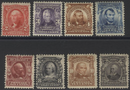 1902-08 2c, 3c, 4c, 5c, 6c, 8c, 10c & 13c, All Large Part O.g, SG.307/314. (8) Cat. £479 - Autres & Non Classés