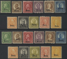 1929 'Kans' & 'Nebr' Ovptd Sets, Fine M, SG.655/676. (22) Cat. £600 - Autres & Non Classés