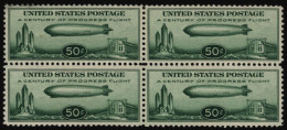 1933 50c Graf Zeppelin, UM BLOCK OF FOUR, SG.A732. (4) Cat. £400+ - Autres & Non Classés