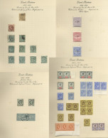 1855-1937 Collection Housed In Two F.G Exhibition Series Albums Incl. 1855 4d Large Garter (3), 1856 6d (5), 1s (3), 186 - Sonstige & Ohne Zuordnung