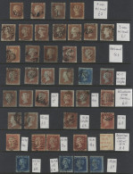 1841-1958 Accumulation On Hagners In An Album, Used QV Incl. 20 Imperf 1d Reds (11 With MC), Four Margin 1841 2d And Lat - Other & Unclassified