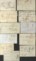 1800-49 COLLECTION Of Letters/wrappers (30) Each Displayed In Two Ring Binders, Each Item Identified & Well Written Up W - Autres & Non Classés