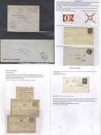 PRE-STAMP To 1880 Range Of Covers (60+) In A Cover Album Incl. 1841 1d Covers (15), Perf 1d Covers (11), ½d Bantam Cover - Autres & Non Classés
