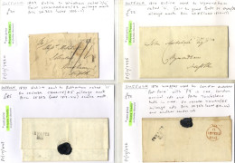 SUFFOLK Stampless Covers 1809-37 With Marks Incl. Boxed Mileages Of Bury St Edmunds, Stowmarket & Thwaite (2) Plus Milea - Autres & Non Classés