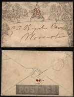 1840 One Penny Envelope, Forme 1, Stereo A132, VFU Example Sent From London To Worcester, Neatly Cancelled By A Red MC,  - Sonstige & Ohne Zuordnung